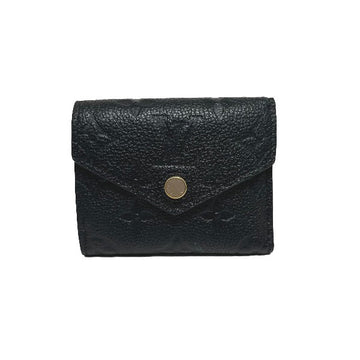 LOUIS VUITTON Tri-fold wallet M62935 Monogram Ann Platt Noir Coin purse with Card Case Monogram Unplant Portefeuille Zoe Women Used