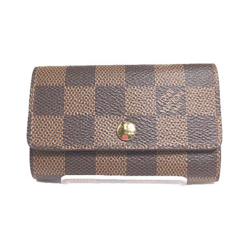 LOUIS VUITTON Key case Key holder  N62630 Damier canvas Brown for 6 Damier Multicles6 unisex(Unisex) Used