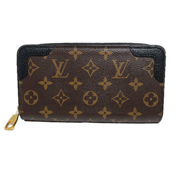 LOUIS VUITTON Long Wallet Purse M61855 Monogram canvas Noir Zip Around Monogram Zippy wallet unisex(Unisex) Used