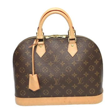 LOUIS VUITTON Handbag M53151 Monogram canvas Brown Comes with a clochette Monogram Alma Women Used