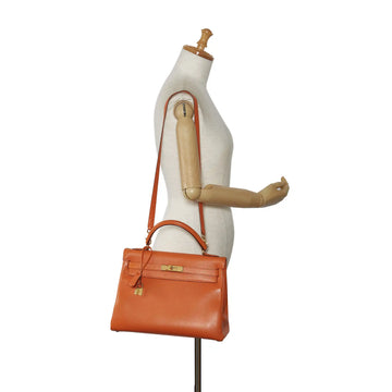 Hermès Kelly Retourne 32 Orange Swift Gold