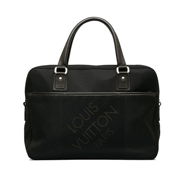 Louis Vuitton Jeanne Jacks Business Bag M93082 Noir Black Canvas Leather Men Louis Vuitton