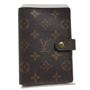 LOUIS VUITTON Notebook cover R20005 Monogram canvas, leather Brown Agenda PM Women(Unisex) Used