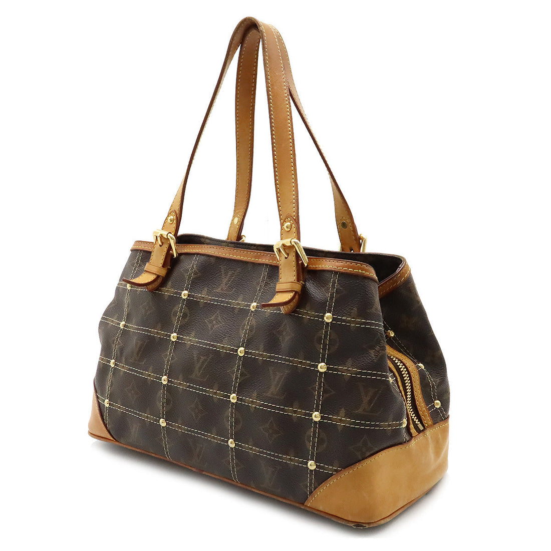 Louis Vuitton Monogram Rivet Shoulder Bag M40140