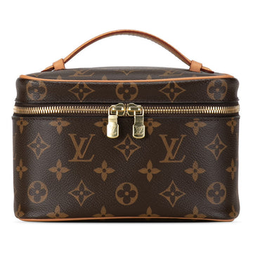 Louis Vuitton Monogram Nice Mini Vanity Bag M44495 Brown PVC Leather  Louis Vuitton