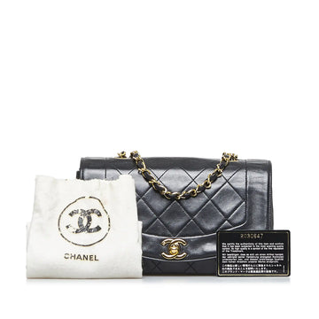 Chanel Diana Medium Black Lambskin Gold