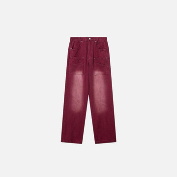 Red Brick Retro Vintage Jeans