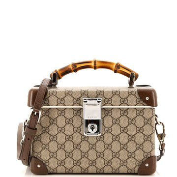 Bamboo Globe-Trotter Vanity Case GG Coated Canvas