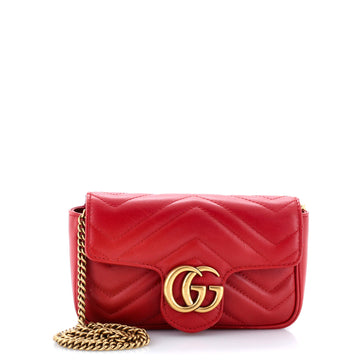 GG Marmont Flap Bag Matelasse Leather Super Mini