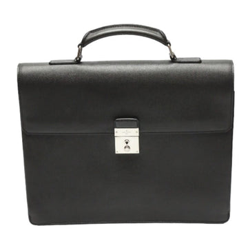 LOUIS VUITTON Business bag M32752 Taiga Leather black Briefcase Taiga Aldoise mens Used