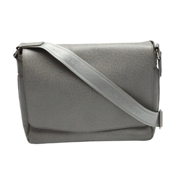 LOUIS VUITTON Shoulder Bag M32623 Taiga Leather gray Men's men's Taiga Roman MM mens Used