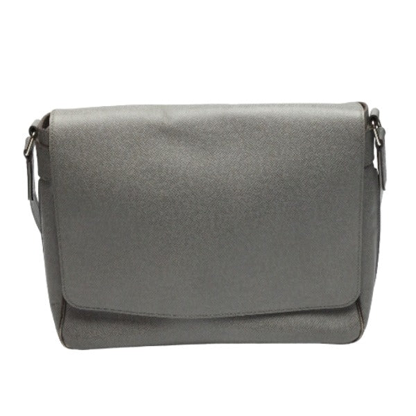 LOUIS VUITTON Shoulder Bag M32623 Taiga Leather gray Men's men's Taiga Roman MM mens Used