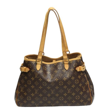 LOUIS VUITTON Tote Bag M51154 Monogram canvas Brown bag Monogram Batignolles Horizontal Women Used