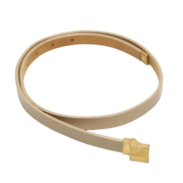 LOUIS VUITTON belt PVC, Leather beige belt Saintur Women Used