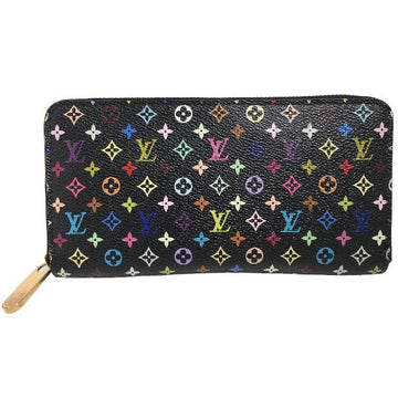 LOUIS VUITTON Long Wallet Purse M60050 Monogram canvas, leather Multicolor x noir Long Wallet Purse Monogram multicolor Zippy wallet Women(Unisex) Used