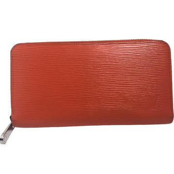 LOUIS VUITTON Long Wallet Purse M60310 Epi Leather Orange Zip Around Epi Zippy wallet Women Used