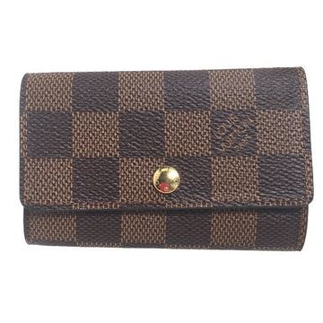 LOUIS VUITTON Key case Key holder  N62630 Damier canvas Brown Key case Key holder for 6 pieces Damier Multicles6 unisex(Unisex) Used