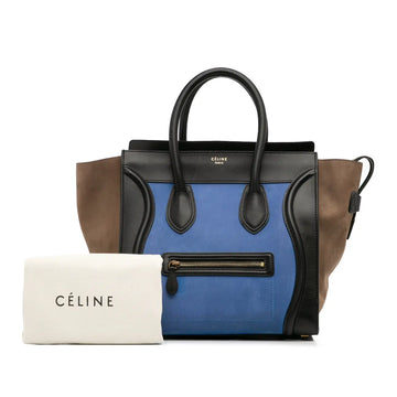 Celine Luggage Mini Tricolor Handbag