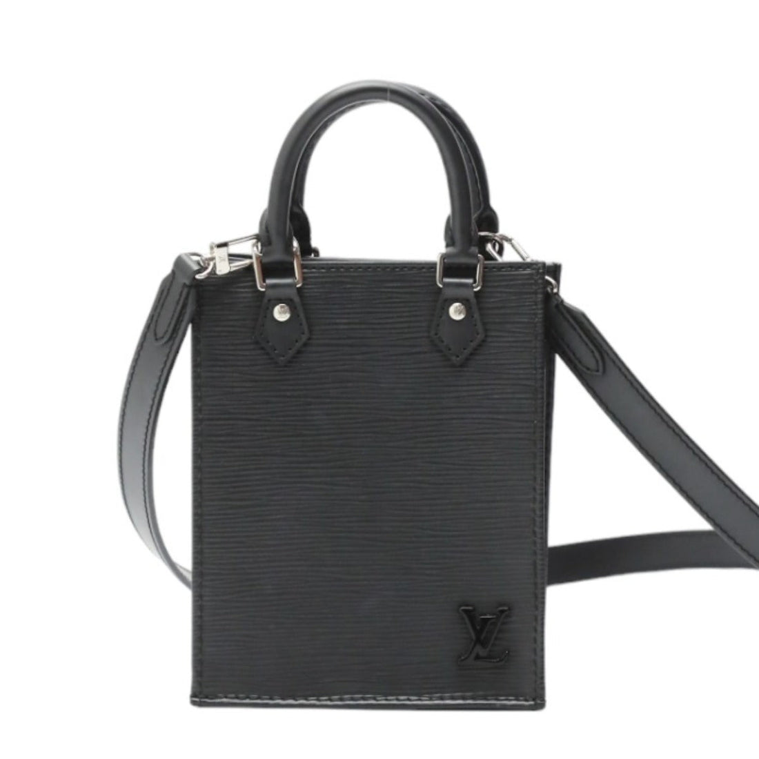 LOUIS VUITTON Shoulder Bag M69441 Epi Leather black Shoulder Bag Epi Petit Sac Plat unisex(Unisex) Used