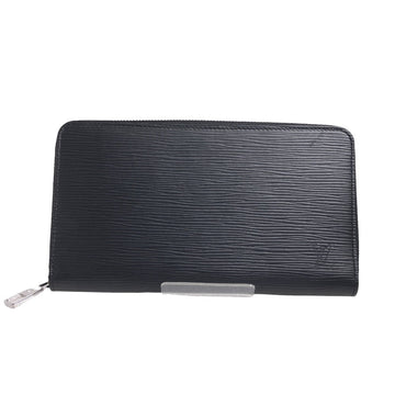 LOUIS VUITTON Long Wallet Purse M60632 Epi Leather Noir Zip Around Epi Zippy Organizer mens Used