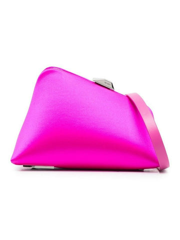 MIDNIGHT SATIN CLUTCH BAG