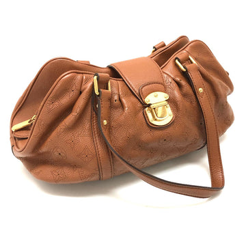 LOUIS VUITTON Shoulder Bag M97052 monogram mahina leather cognac Mahina Runner PM Women Used