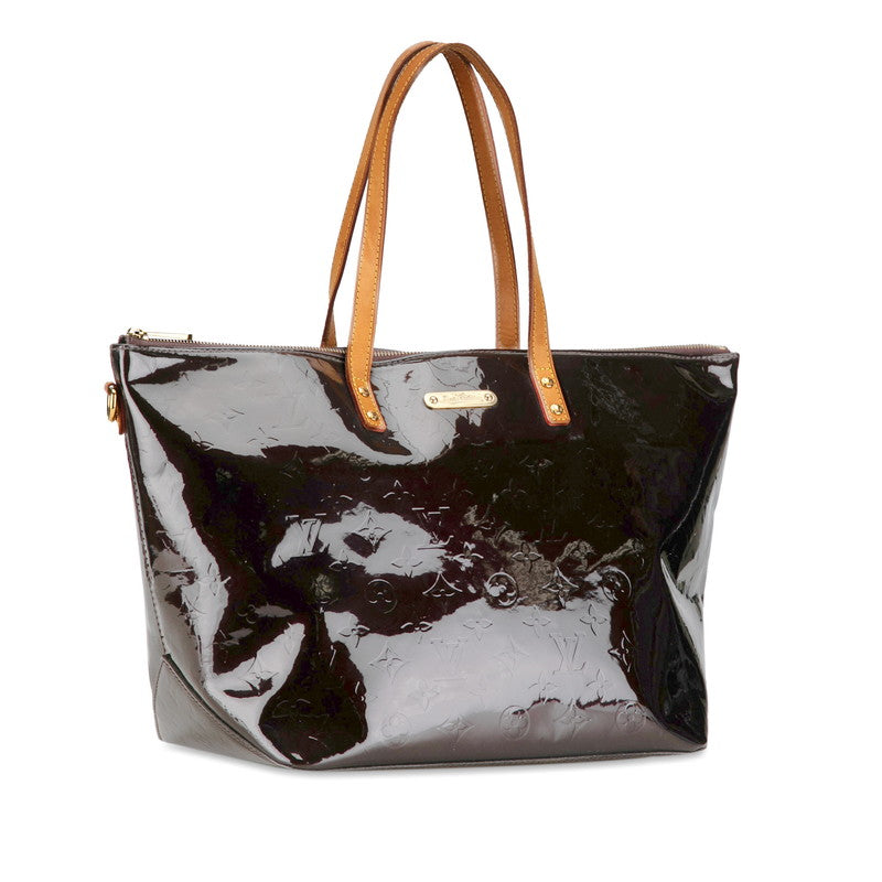 Louis Vuitton Monogram Vernis Belvue GM Shoulder Bag M93589 Amarant Brown Patent Leather  Louis Vuitton