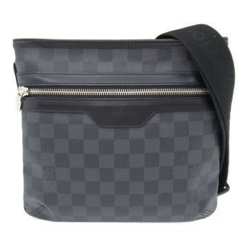 Louis Vuitton Thomas Messenger Bag Messenger Bag PVC Coated Canvas Damier Graphite Mens Black N58028