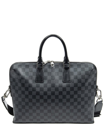 Louis Vuitton Black & Grey Damier Graphite Canvas Porte-Documents Jour