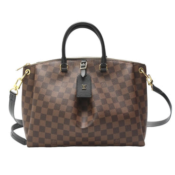LOUIS VUITTON Tote Bag N45283 Damier canvas Brown 2WAY bag Odeon Tote MM Women Used