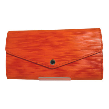 LOUIS VUITTON Long Wallet Purse M60584 Epi Leather Orange Long Wallet Purse Epi Portefeuille Sara Women Used