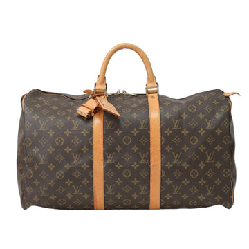 LOUIS VUITTON Boston Duffel bag M41426 Monogram canvas Brown Keepall 50 Monogram Travel bag unisex(Unisex) Used