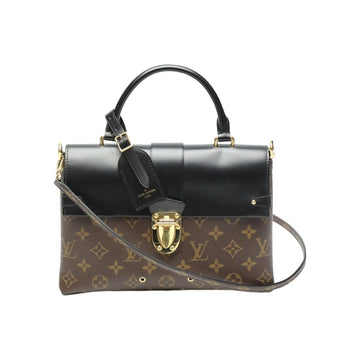 LOUIS VUITTON Shoulder Bag M43125 Monogram canvas Brown 2WAY handbag One-handle flap bag Women Used