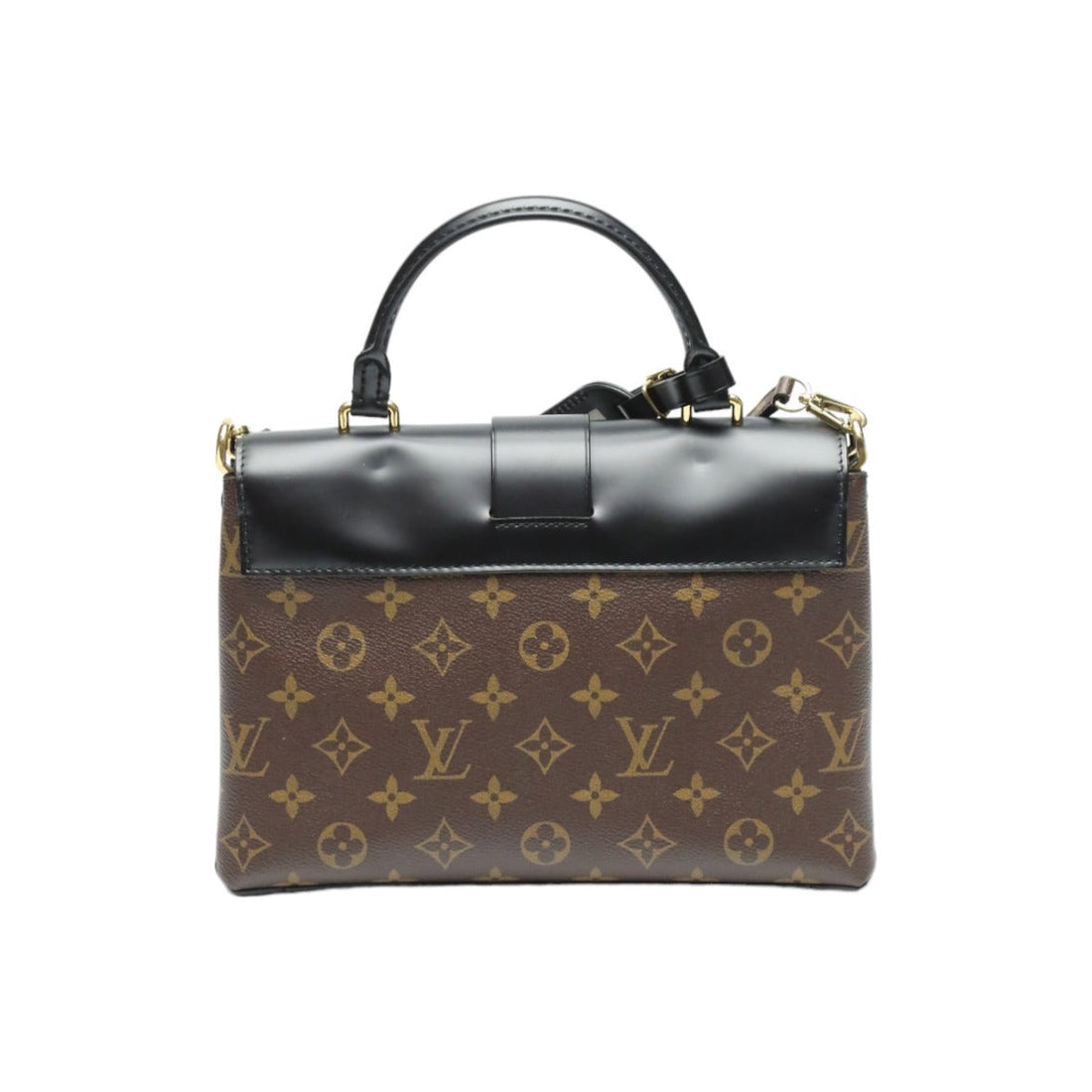LOUIS VUITTON Shoulder Bag M43125 Monogram canvas Brown 2WAY handbag One-handle flap bag Women Used