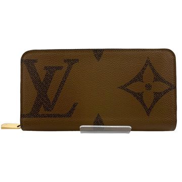LOUIS VUITTON Long Wallet Purse M69353 Monogram canvas Brown Giant reverse Monogram Zippy wallet mens(Unisex) Used