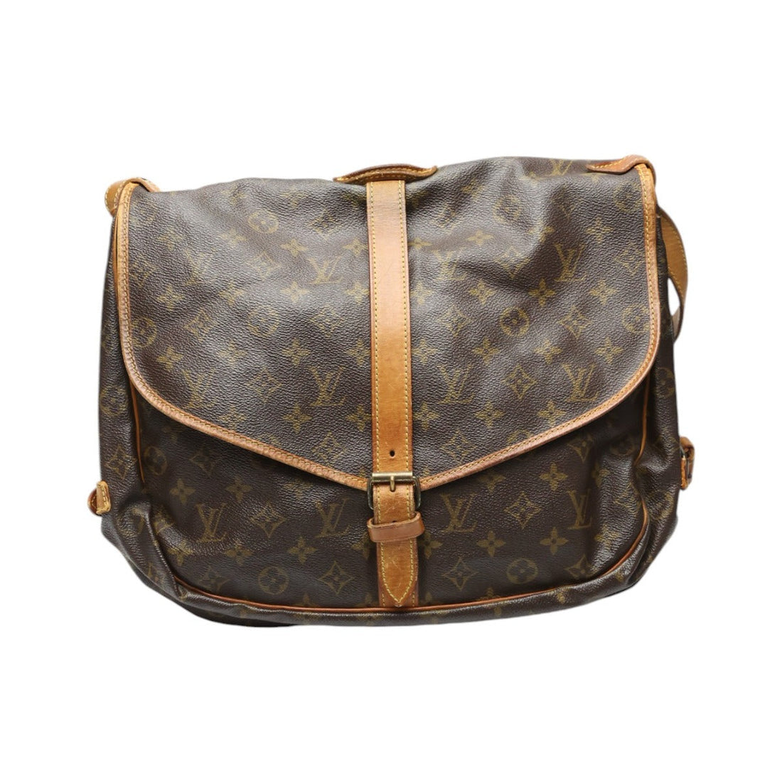 LOUIS VUITTON Shoulder Bag M42254 Monogram canvas Monogram canvas, leather Brown Samuel 35 Monogram Women Used