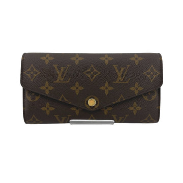LOUIS VUITTON Long Wallet Purse M60531 Monogram canvas Brown Wallet Monogram Portefeuille Sara Women Used