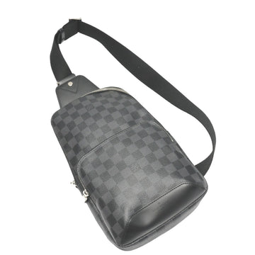 LOUIS VUITTON Shoulder Bag N41719 Damier Grafitto Canvas black Sling bag Graphite Avenir Sling Bag (old model) mens Used