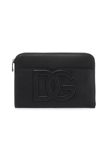 Embossed Leather Media Pouch
