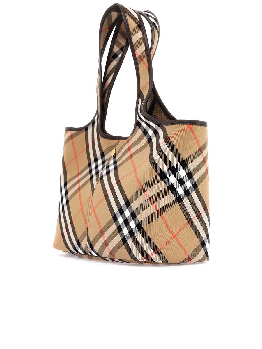 Small Checked Tote Bag