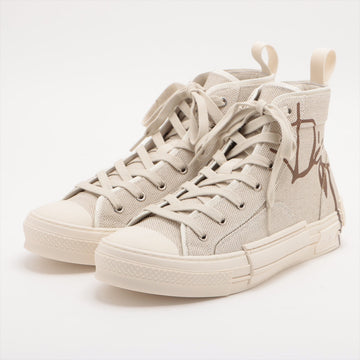 Dior Fabric High-Cut Sneaker 40 Men Beige LS1121