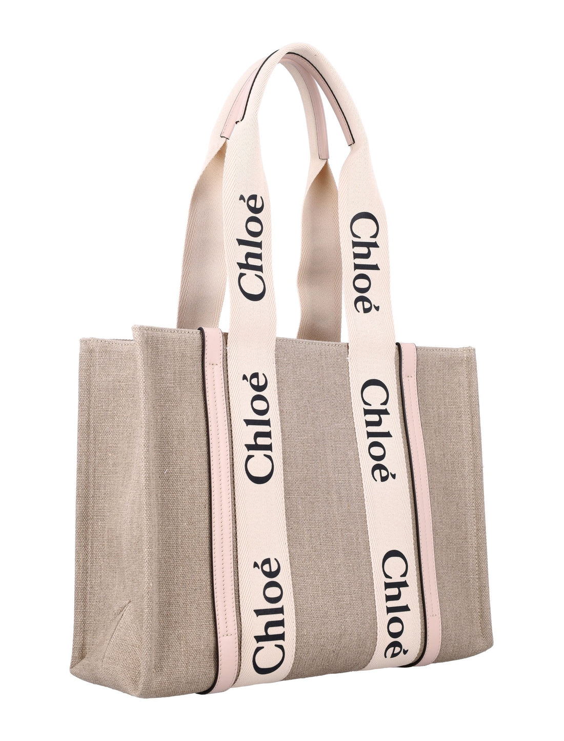 LINEN WOODY TOTE BAG