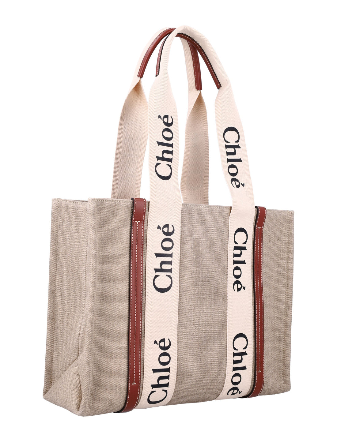 LINEN WOODY TOTE BAG