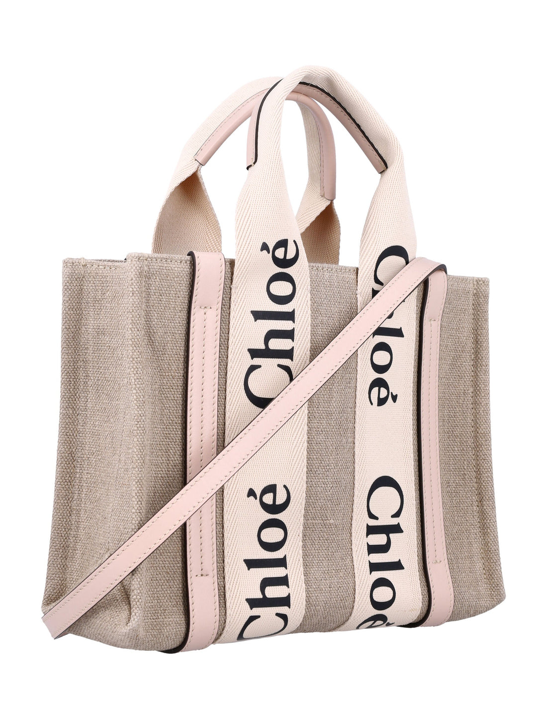 LINEN WOODY MEDIUM TOTE BAG