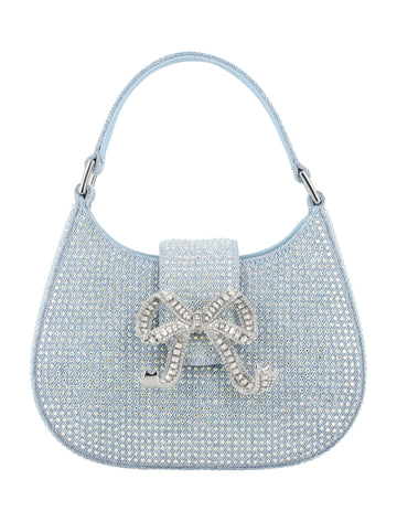 Rhinestone Crescent Micro Bag