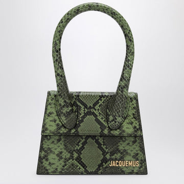 Jacquemus Le Chiquito Moyen Bag In Embossed Python Leather Women