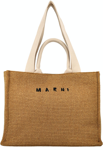 RAFFIA LARGE TOTE BAG