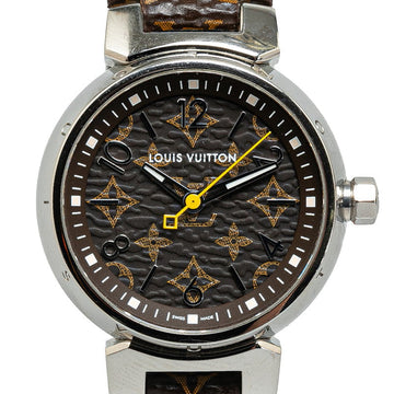 Louis Vuitton Monogram Tubular Canvas Strap M  R15231 Automatic  Brown Dial PVC Leather  Louis Vuitton