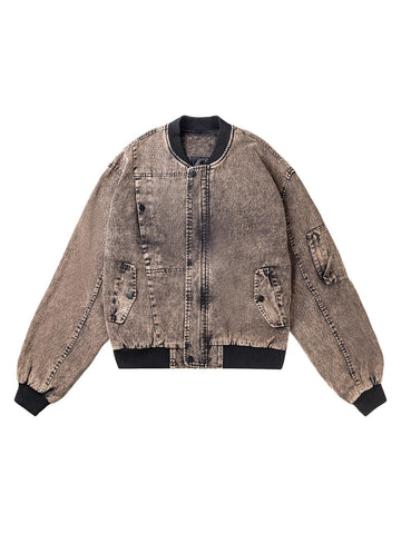 Makersluxe High Street Distressed Washed Work Jacket