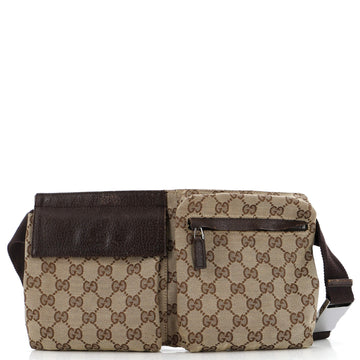 Vintage Double Belt Bag GG Canvas
